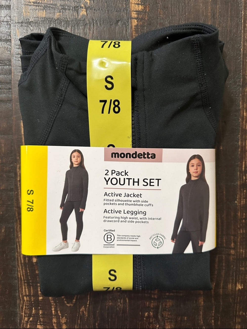Mondetta Youth 2-Pack Active Jacket & Legging Set - Black